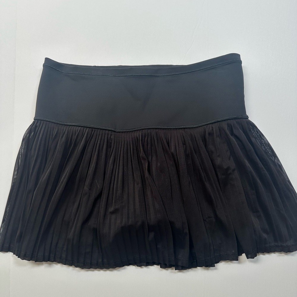 Athleta Black Mini Pleated Skirt